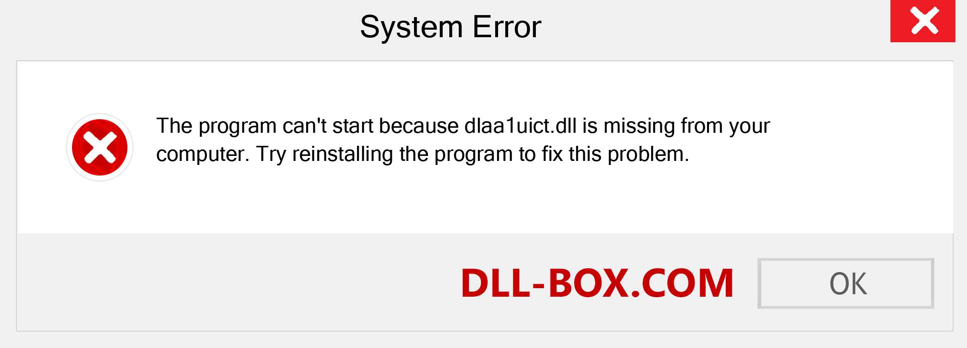  dlaa1uict.dll file is missing?. Download for Windows 7, 8, 10 - Fix  dlaa1uict dll Missing Error on Windows, photos, images